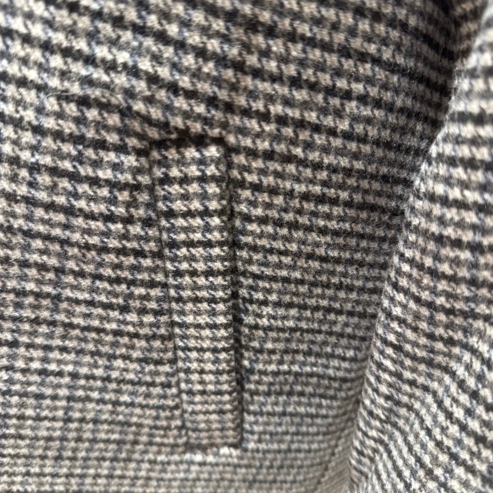 Mango Black and White Checkered Trench Coat - Picture 7 of 8